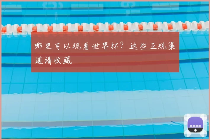 哪里可以观看世界杯？这些正规渠道请收藏