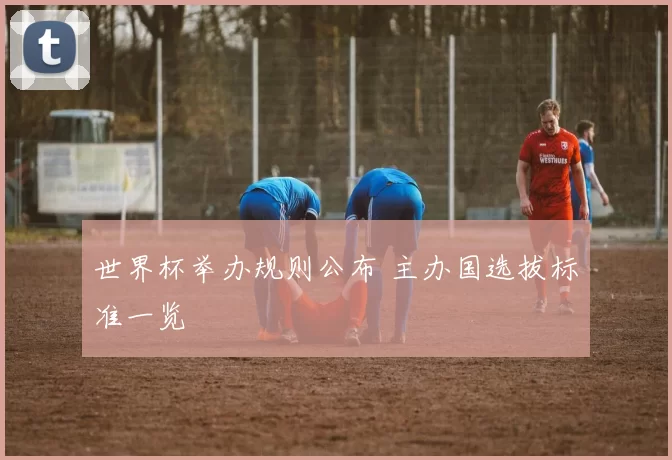 世界杯举办规则公布 主办国选拔标准一览