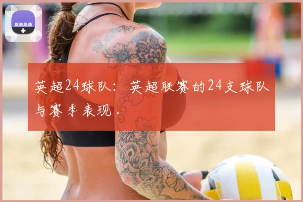 英超24球队:英超联赛的24支球队与赛季表现 .